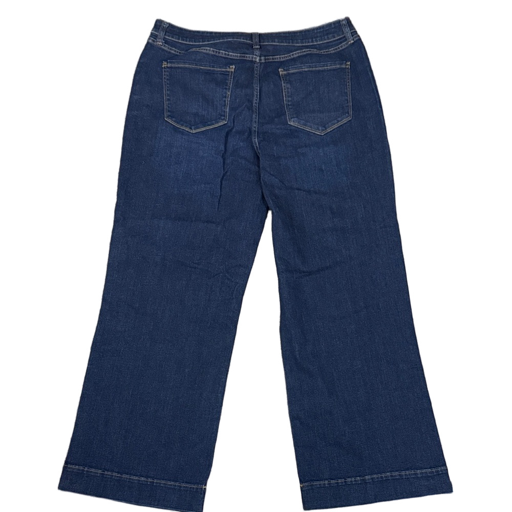 a.n.a Women's Deep Blue Wide Leg Jeans SKU0984 - Picture 7 of 9